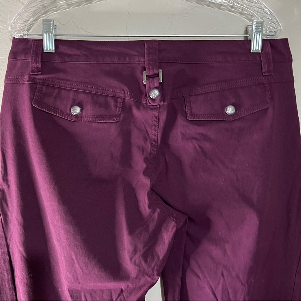 Athleta Burgundy Dipper Boot Cut Low Rise Athletic Outdoor Cargo Utility Pants - Picture 9 of 11